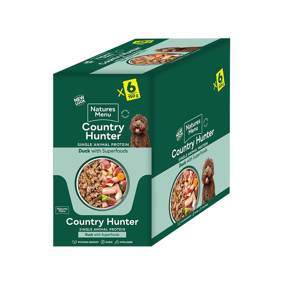 Country Hunter Dog Food Pouch Succulent Duck (6 x 150g)