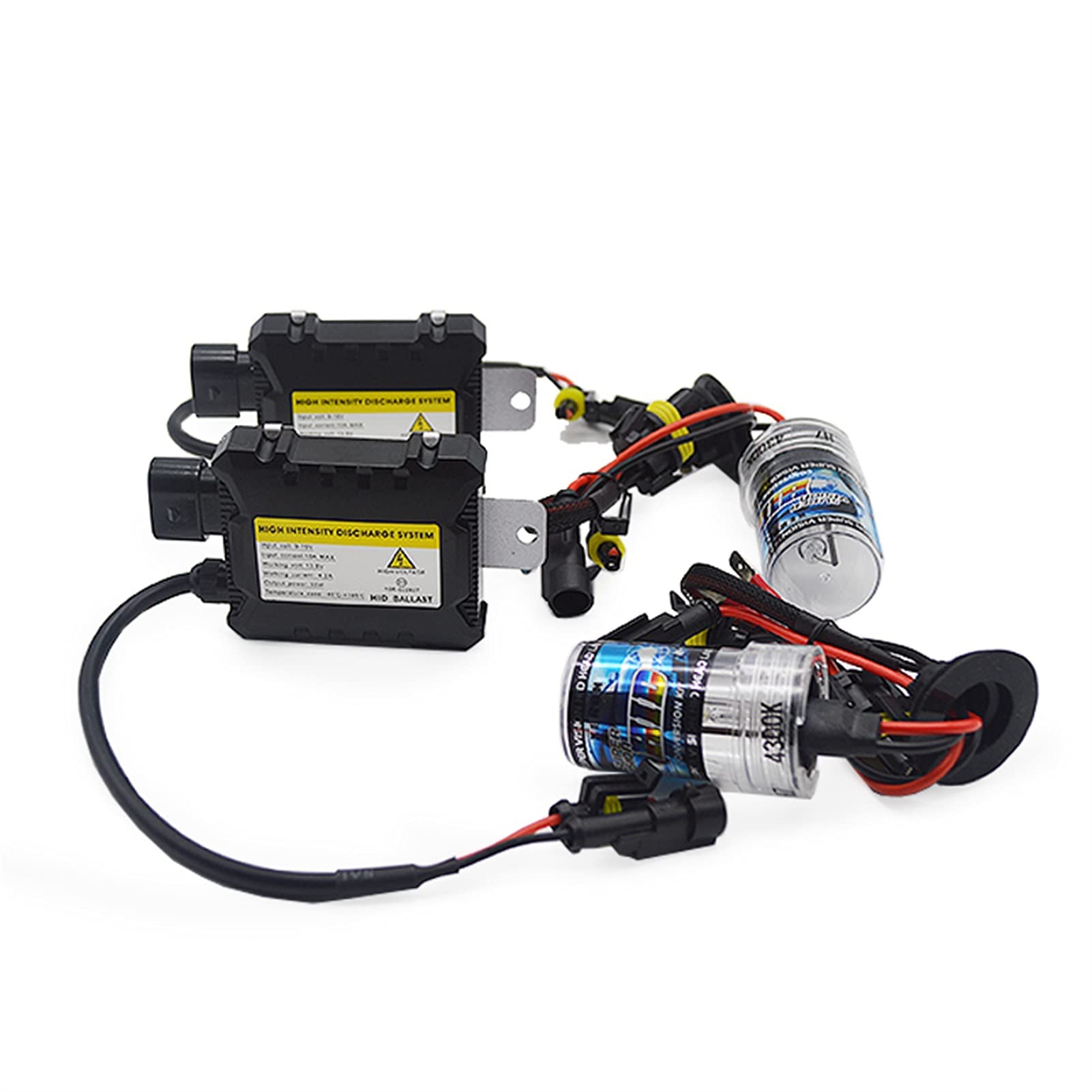 Żarówka ledowa 35W 55W Slim Ballast Kit Hid Xenon Light Bulb 12 V H1 H3 H7 H7 H11 9005 9006 4300K ​​5000K 6000K 8000K Auto Xeno Reflektor Lampa (Color : 4300K White Yellow, Size : H11)
