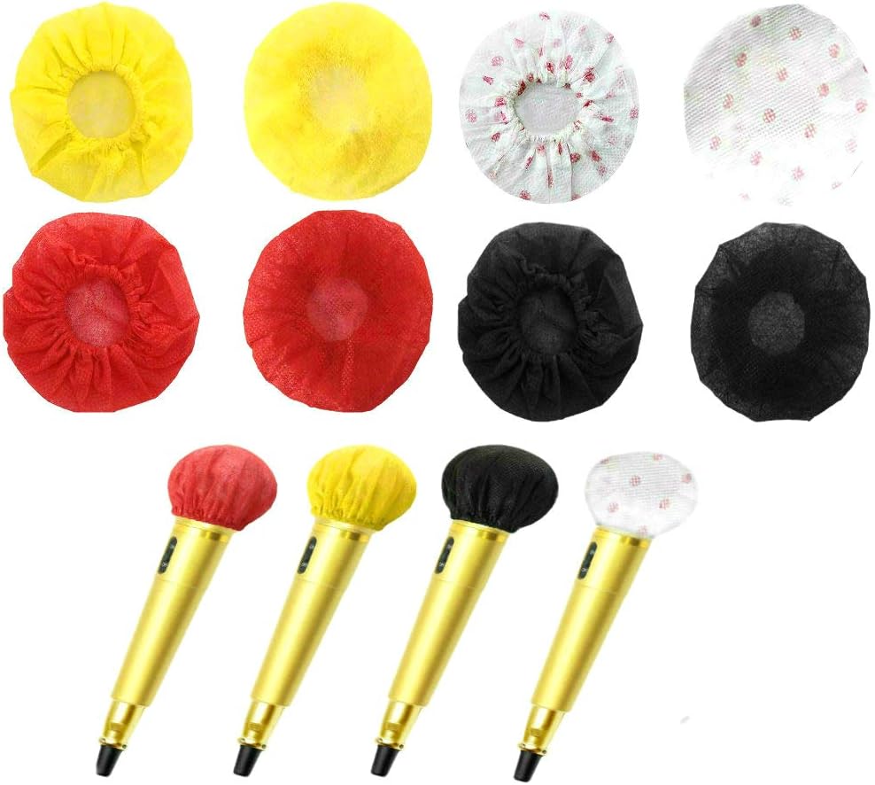 120 Counts Disposable Microphone Cover Sanitary Karaoke Mic