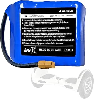 25.2V 4000mAh - fit 29.4V with 100.8Wh Replacement for Hover-1 Superstar/Hover Chrome Hoverboards for Jetson Rave Hoverboard High Performance Power Lithium Battery Pack