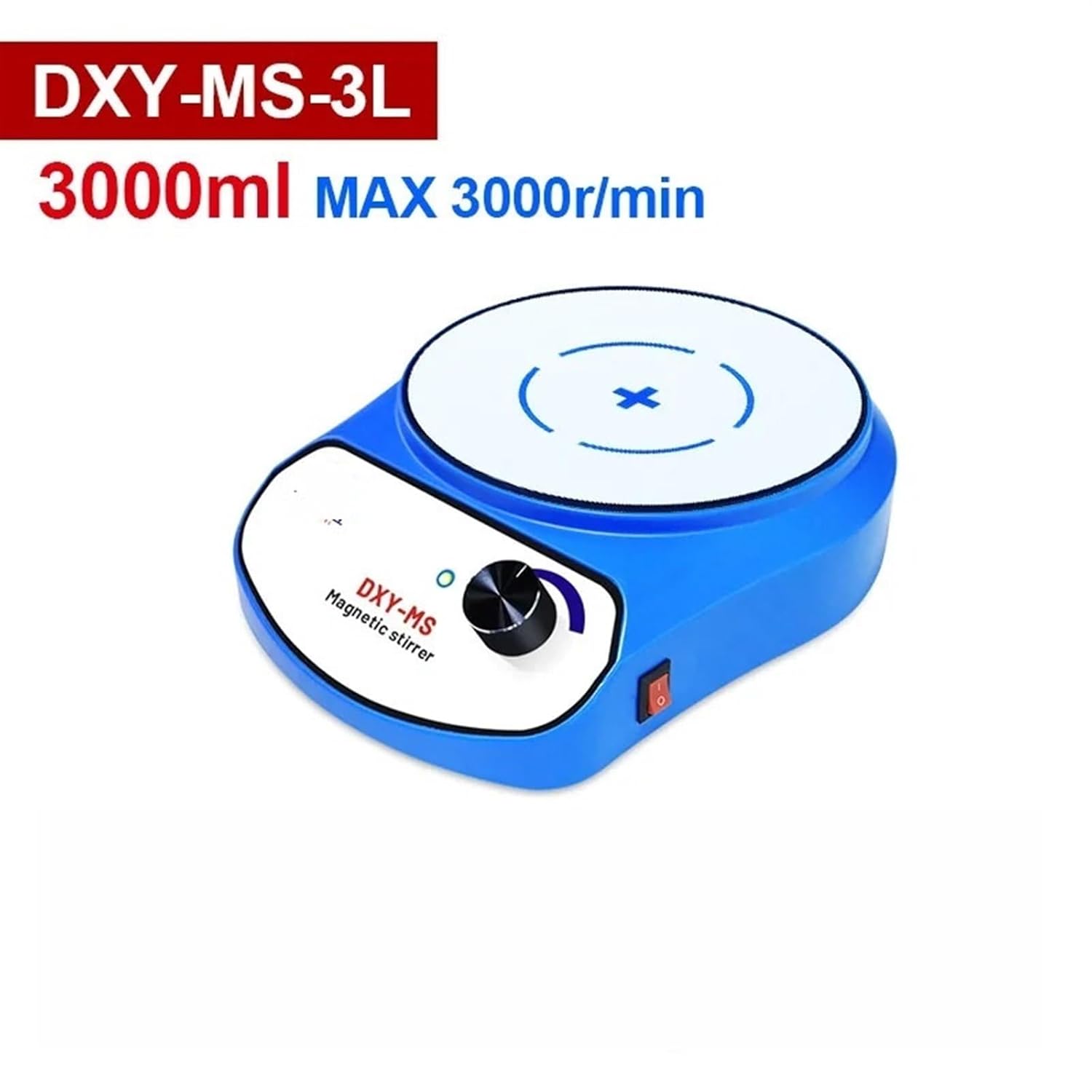 Magnetic Stirrer, Digital Display Liquid Mixer Equipment Two Stirring Bars for Laboratory,Laboratory(DXY-MS-3L)