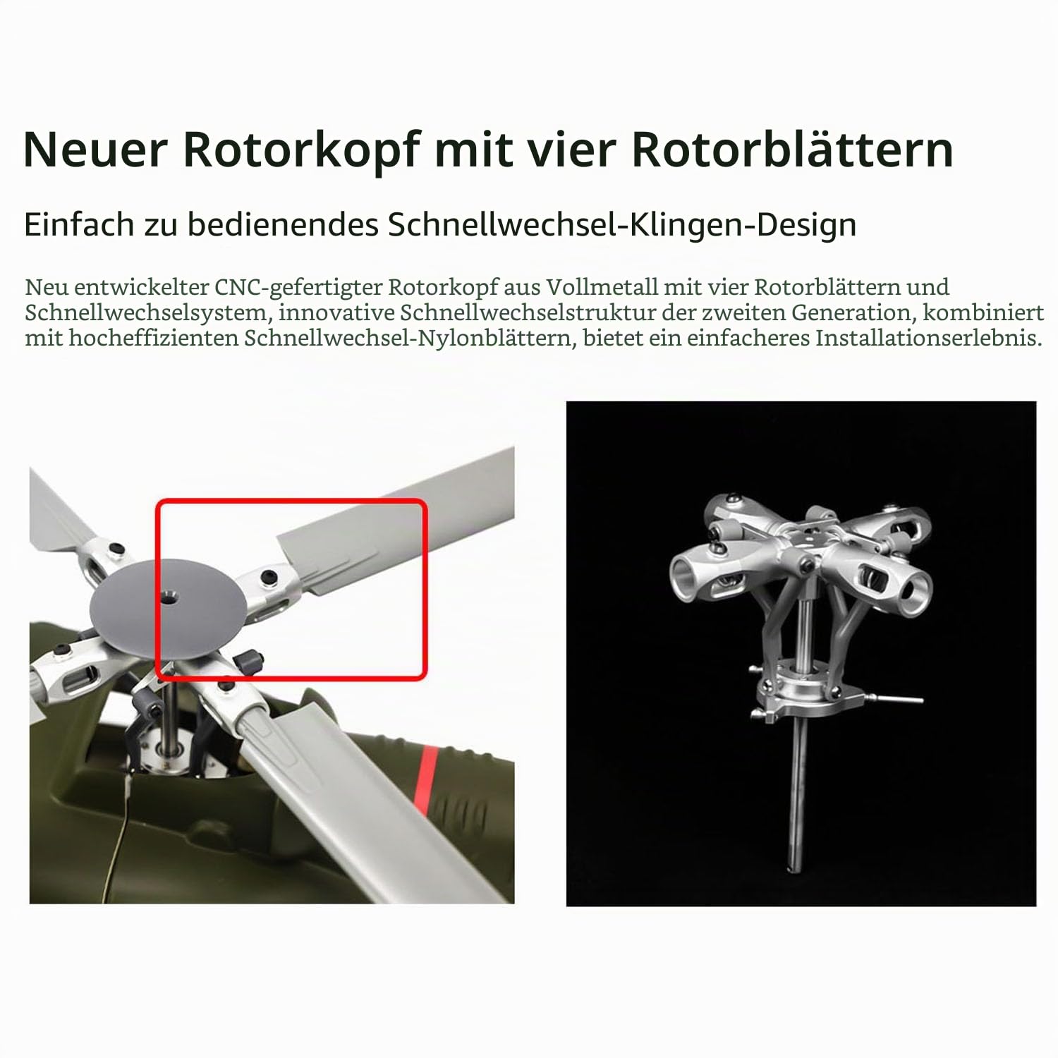 TOUCAN RC HOBBY FLYWING UH1 V4 RC Hubschrauber Huey Bürstenloser Motor M10N Position ier chip Automatischer Flug Low Battery Return Smart Modell Flugzeug Hobby Modell