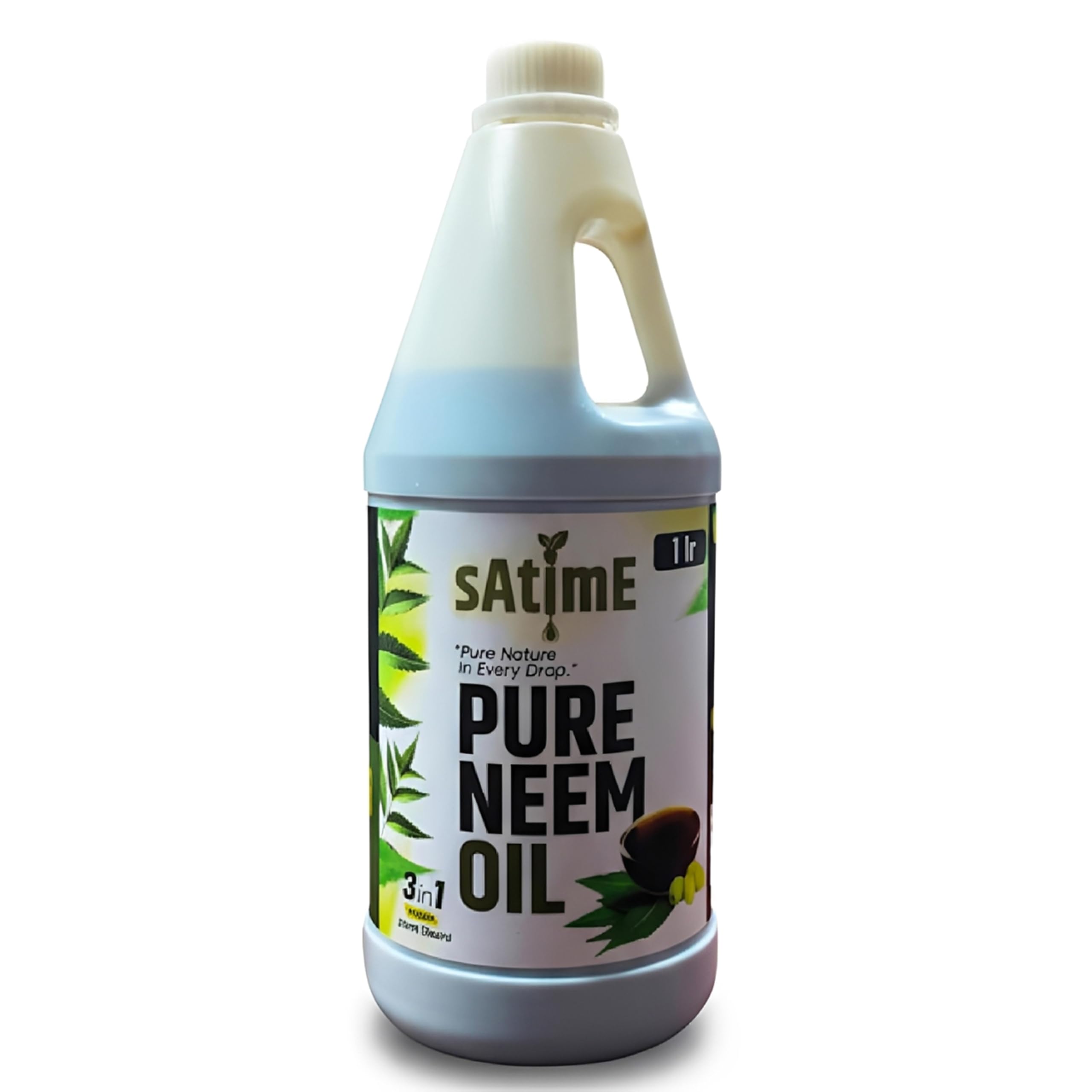 sAtime Pure Cold Pressed Water Soluble Neem Oil 1Ltr With Free Spray Gun Concentrate For Plants & Garden For Indoor And Outdoor Removes Aphids Fungus Thriphs Mildew For Making 200 Neem Spray Bottles-image-17