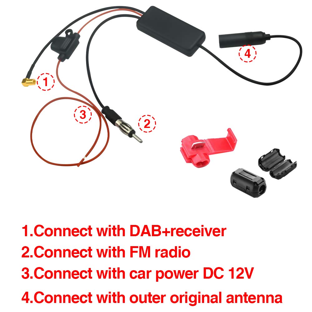 DAB Car Radio Stereo Aerial Splitter FM to Digital DAB