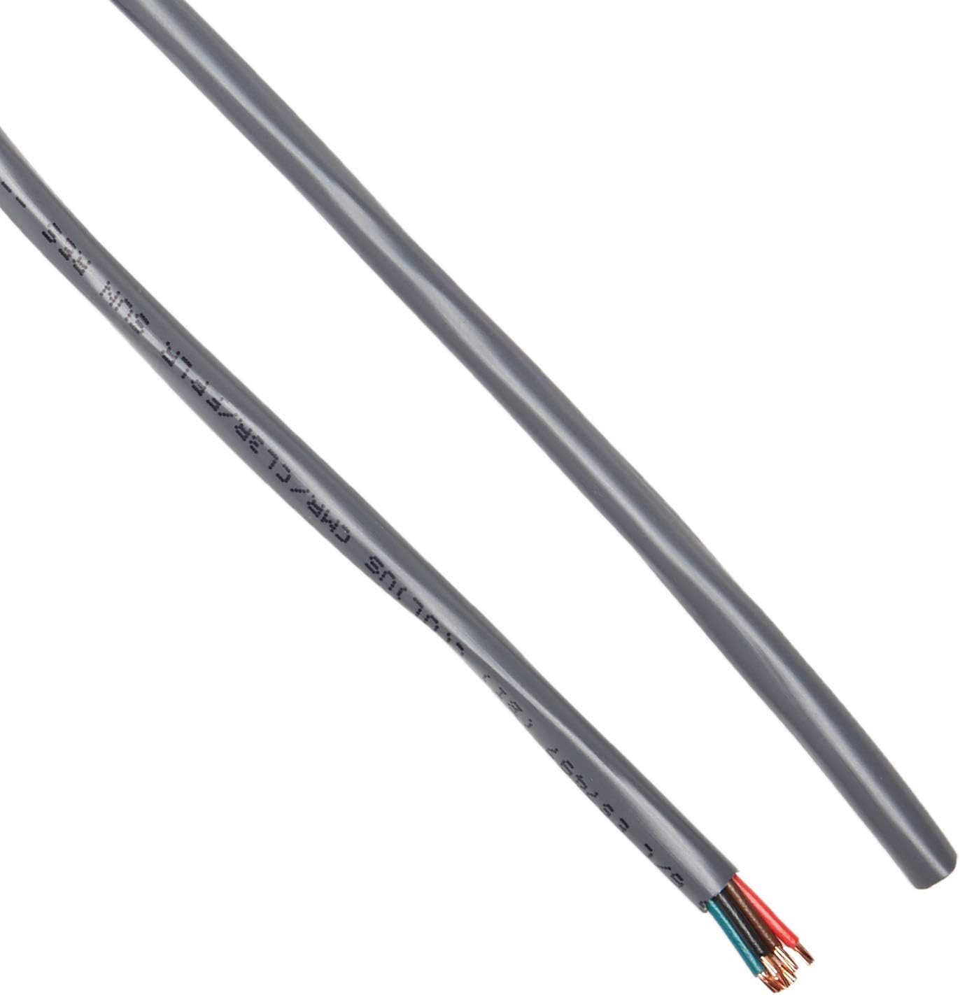 Alzatex 18ga Wires in a 6-Conductor, Stranded Cable with White or Grey PVC Jacket, Class 2 Approved for Low Voltage Applications (100ft)