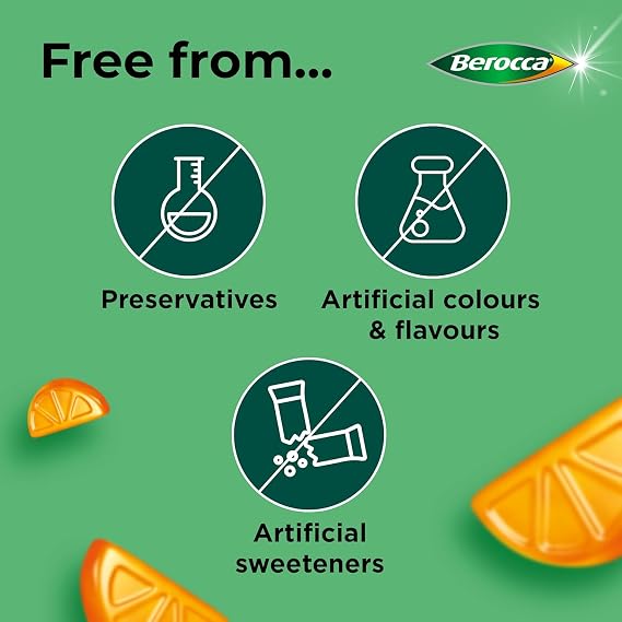 Berocca Immuno Gummies, Immune Support, Orange, 60 Gummies x 3 Pack