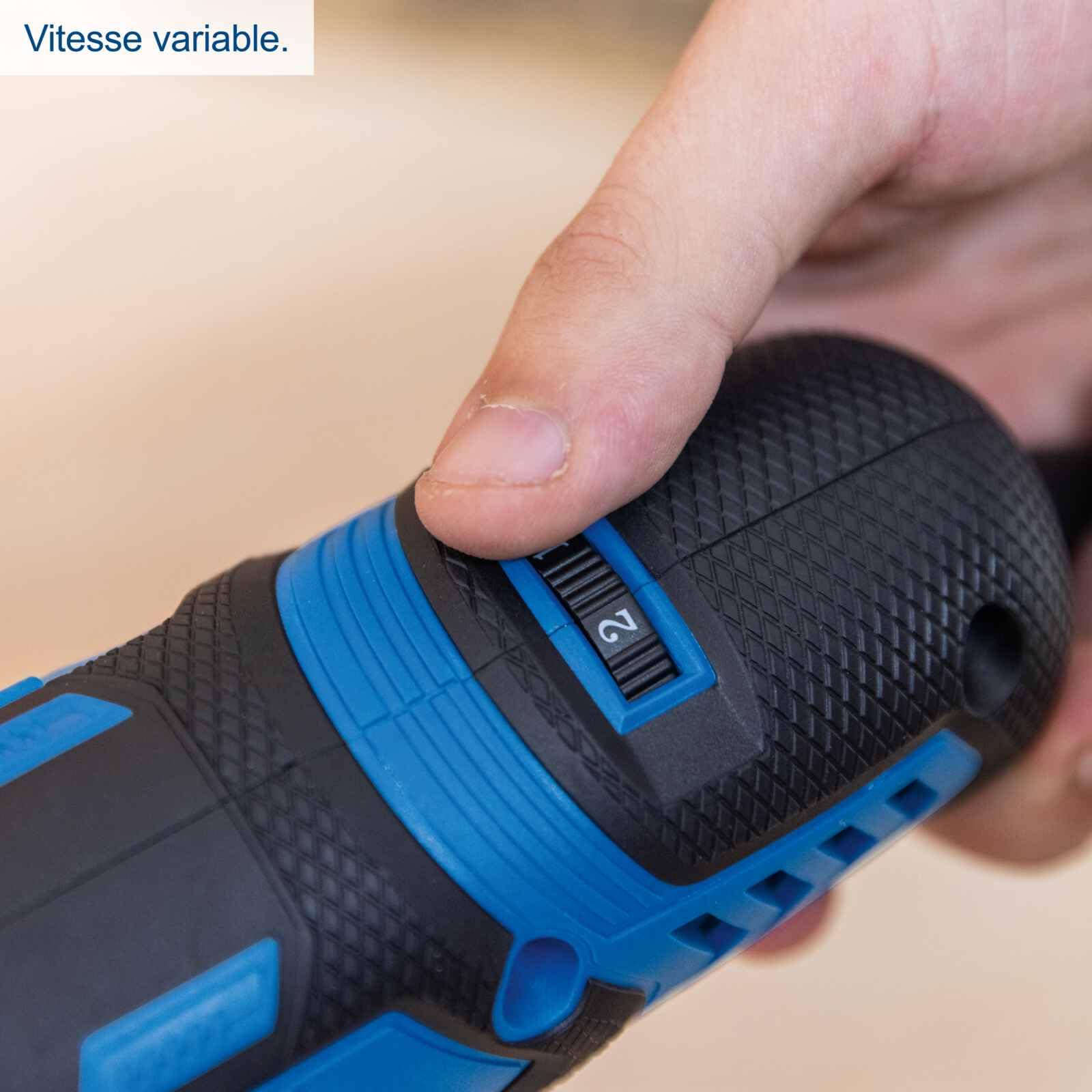 Scheppach Ponceuse universelle de rénovation MRS500-220 V~ / 50 Hz - Puissance 300 W - Vitesse variable 1600-3200 min - Ponceuse à brosses - Largeur de ponçage 10 mm ou 60 mm