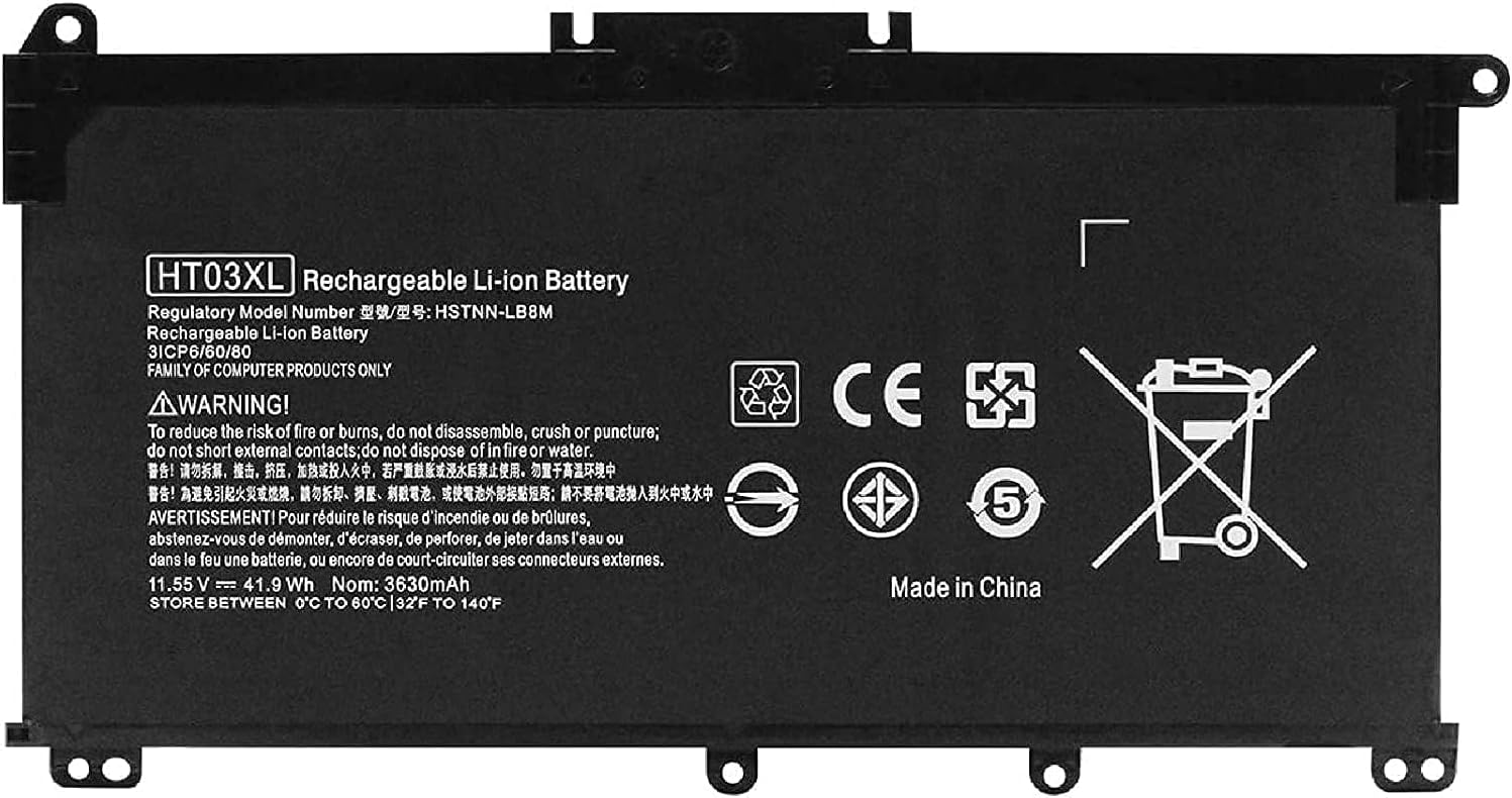 HT03XL Battery Replacement for HP Pavilion 15-CS 15-CW 15-CU 15-DA 15-DB 15-DW 15-DY 15T-DA 15T-DB 15T-DQ 15-cu1xxx 15-cw1xxx 15-DA0XXX 15-db1xxx 15-dw0xxx 15t-dy100 17-by0xxx 17-ca0xxx 14m-dh0xxx