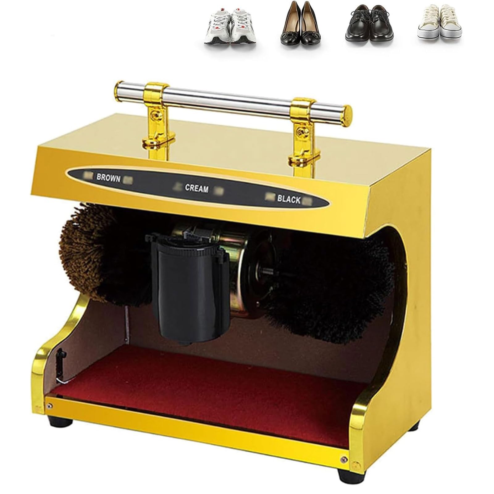 Machine de polissage automatique de chaussures avec poignée pour hôtel et usage domestique