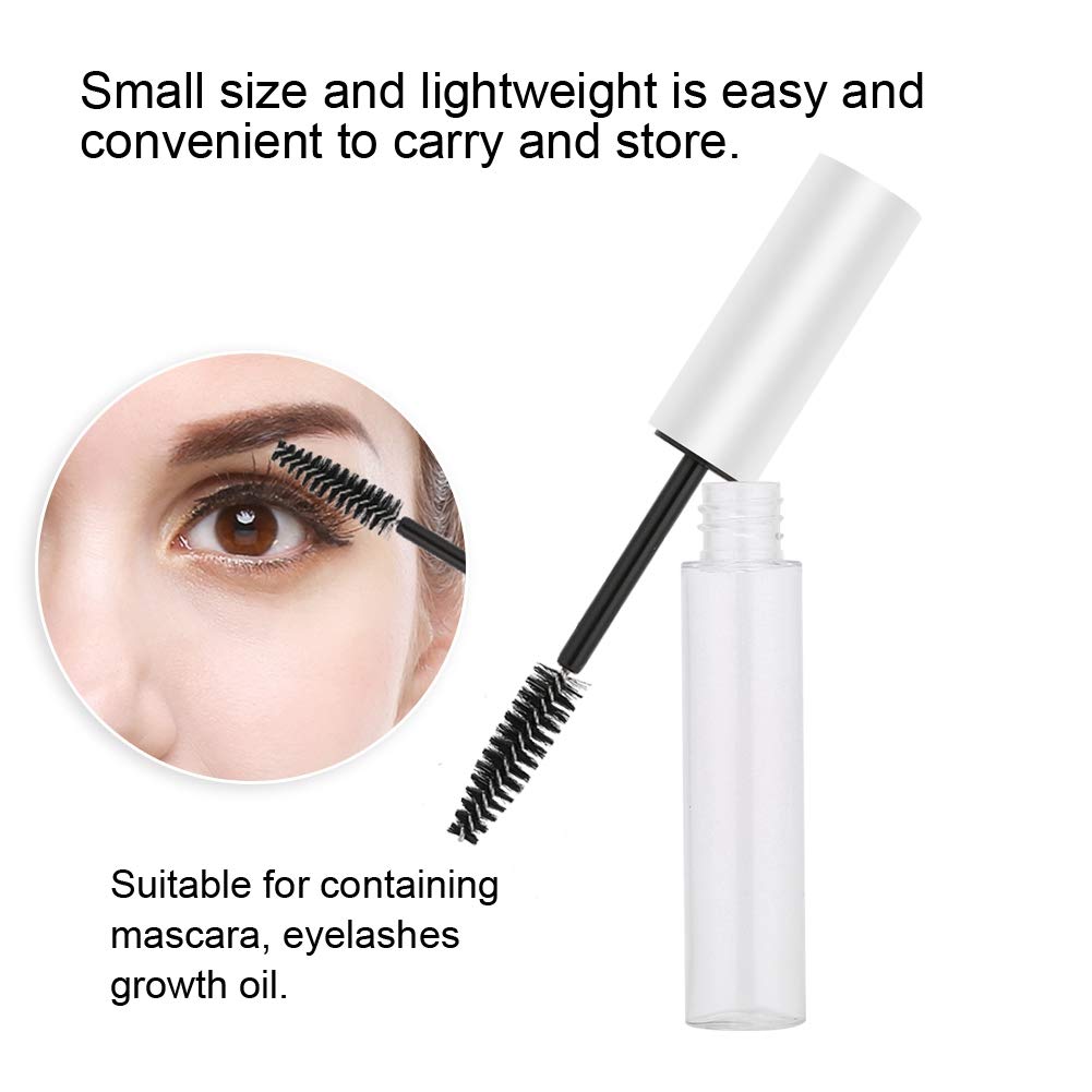 10ml Empty Mascara Tube with Eyelash Wand Portable Refillable Mascara Tubes Eyelash Cream Container Bottle DIY Cosmetics(White) - Image 4