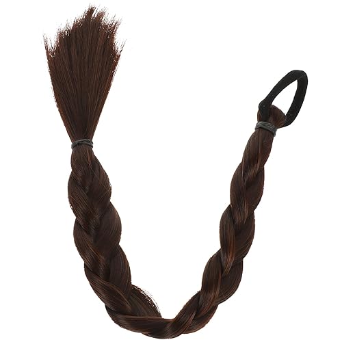 Miniatura 10 de LALAFINA Pelucas de cola de caballo para mujer, extensiones de cabello sintético trenzado, extensiones de cola de caballo trenzadas