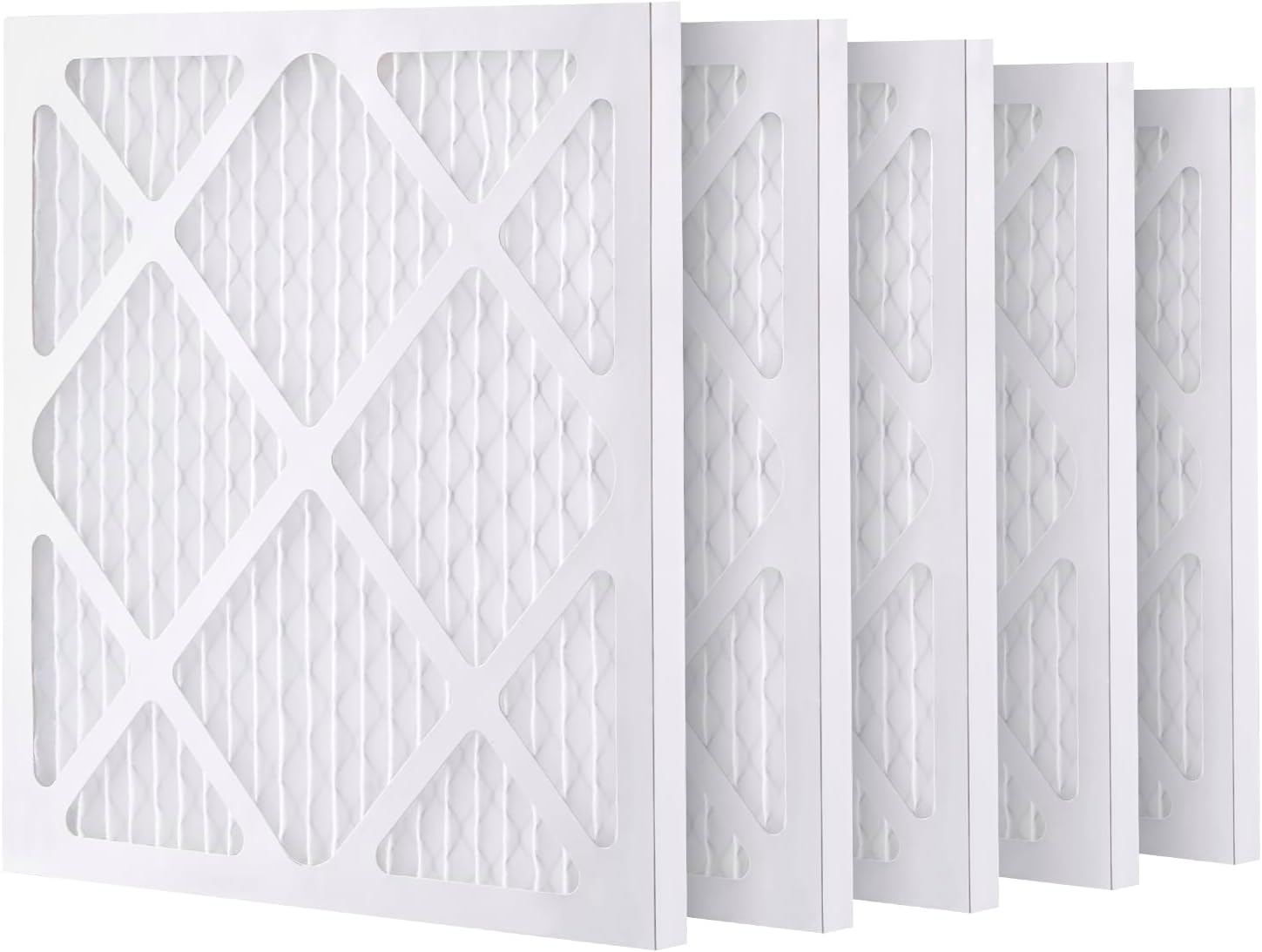 15.75'' White High-Efficiency Air Purifier Pre-Filters, 5 Pack