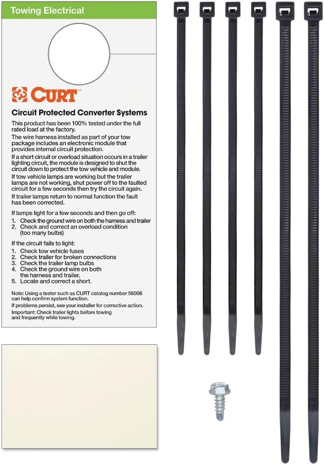 CURT Manufacturing 56222 Trailer Hitch Wiring T-Connector for Kia Rondo/Soul (w/o LED Taillights)