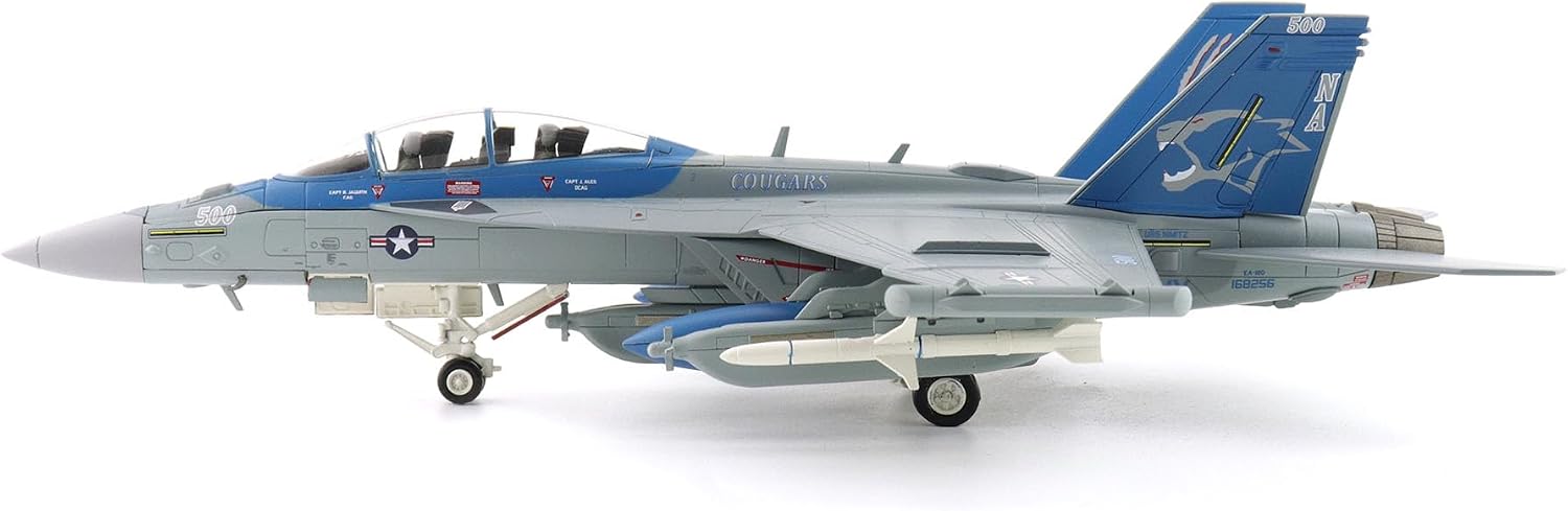 Hobby Master | 1:72 Scale Diecast Military Aircraft Replica | EA-18G Growler 168256, VAQ-139 Cougars, USN, 2025 | Model HA5160