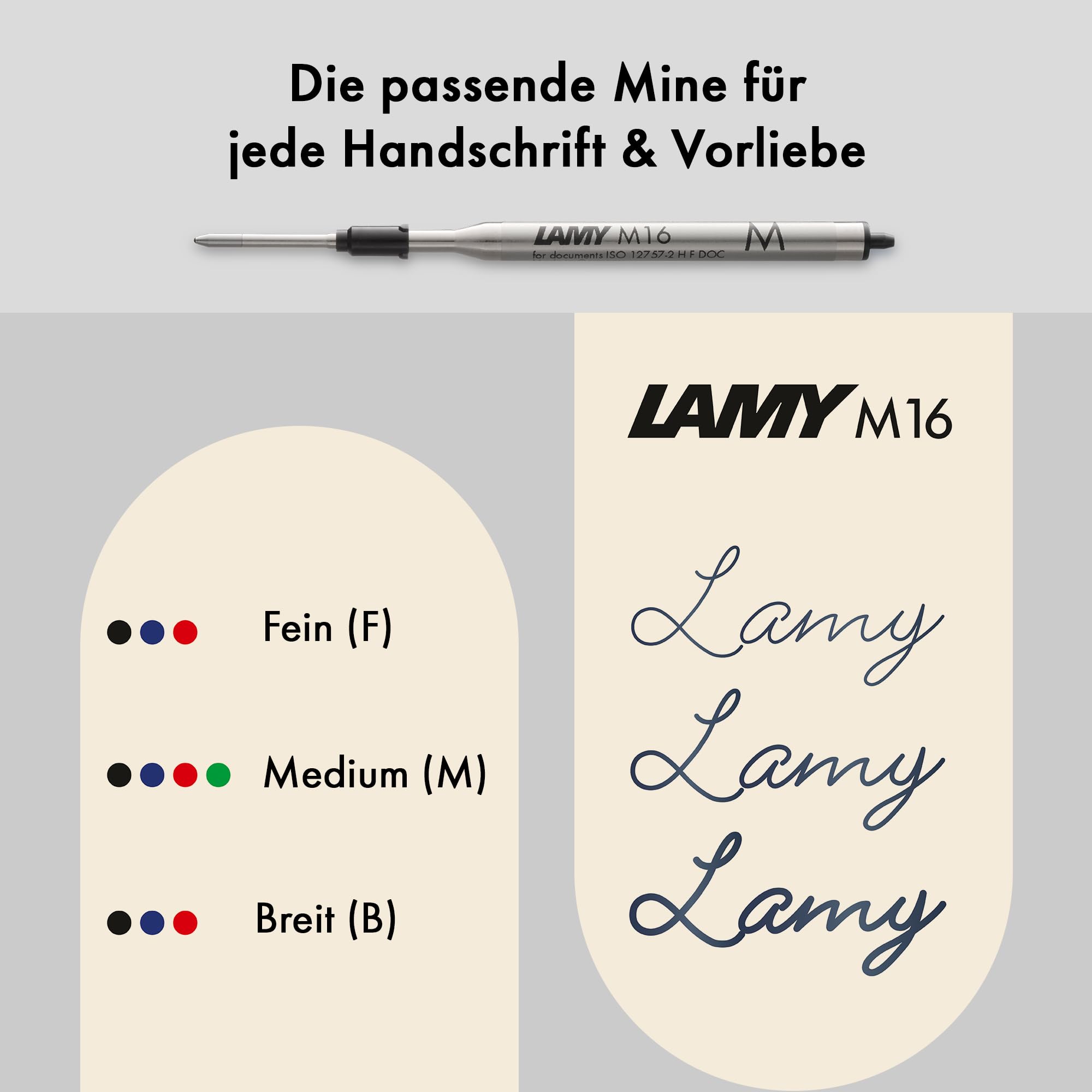 Lamy 2000 black Kugelschreiber in Stichbreite M | Lamy Kugelschreiber im robusten Gehäuse aus Polycarbonat – perfekt ausbalanciert - inkl. Großraummine M 16 in schwarz