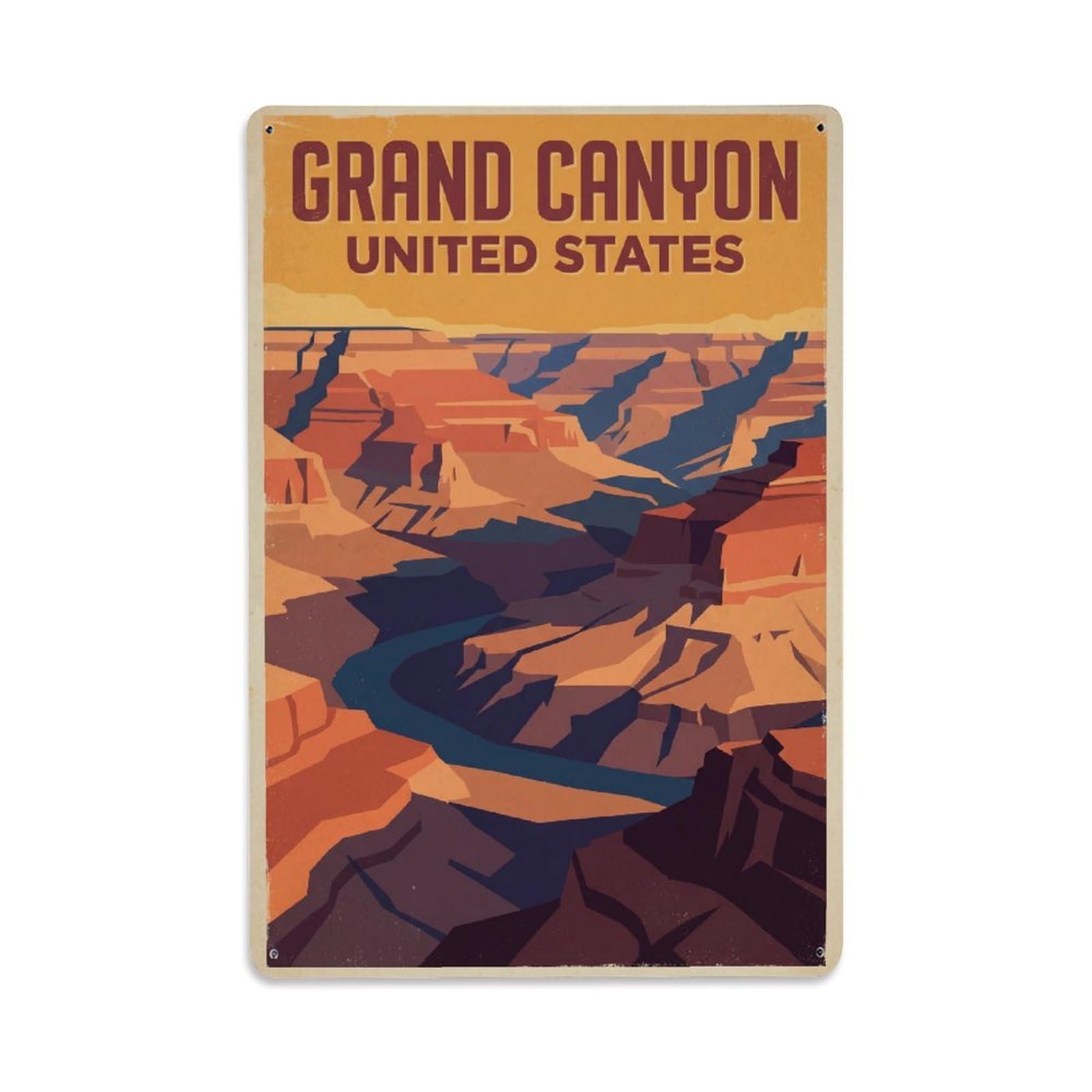 USA Grand Canyon Vintage Travel Metal Tin Sign