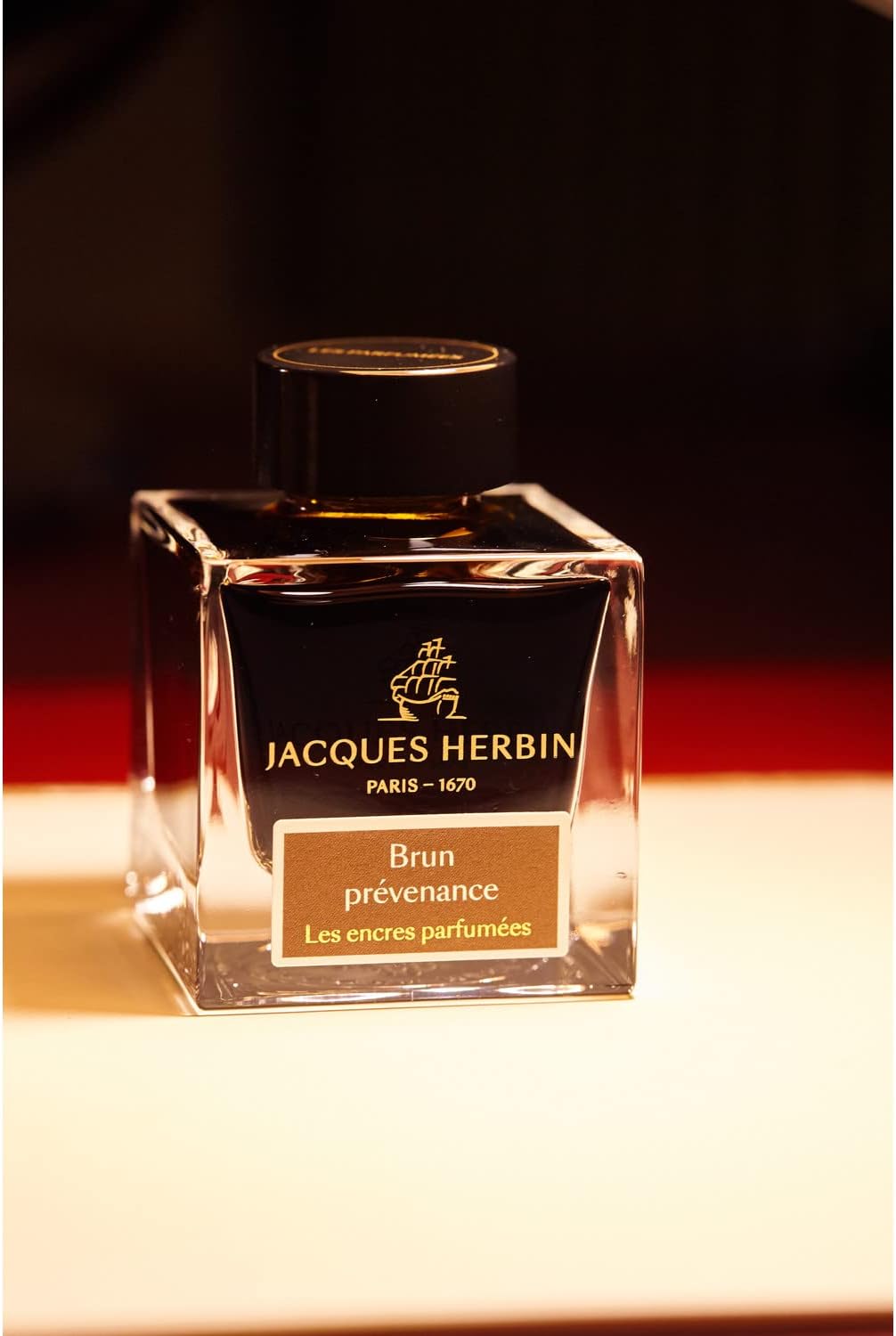 Herbin Hbj14747 Jack Scented Ink, 1.7 fl oz (50 ml), Brown/Charity, for Fountain Pen, Glass Pen, Dip Pen