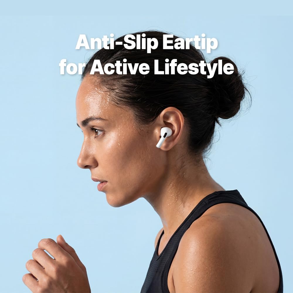 XELASTEC 2 AirPods Pro 3 Ear Tips Replacement – Body-Heat Adaptive Material, Seamless Seal, 12-Hole Micro Filter, Secure Fit Anti-Slip Earbud Tips, AirPod Pro Replacement Tips (M/ML/L)