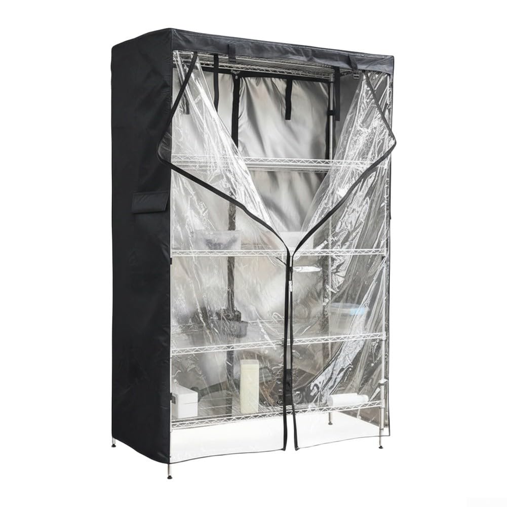 Housse de rangement d'extérieur imperméable Zoegneer en tissu Oxford 420D noir 152x61x180 cm