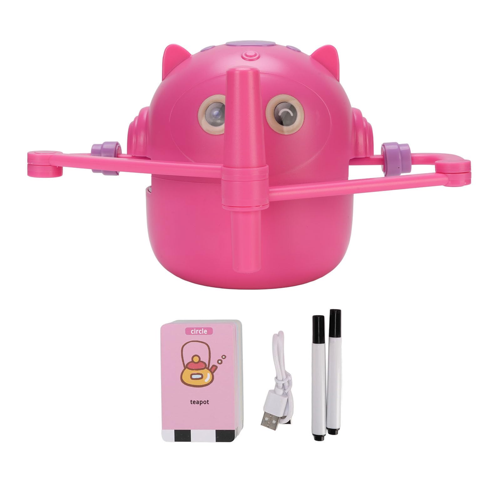 POENVFPO Interaktywny Robot Rysunkowy dla Dzieci Inteligentny Rysunek Edukacyjny Edukacyjny