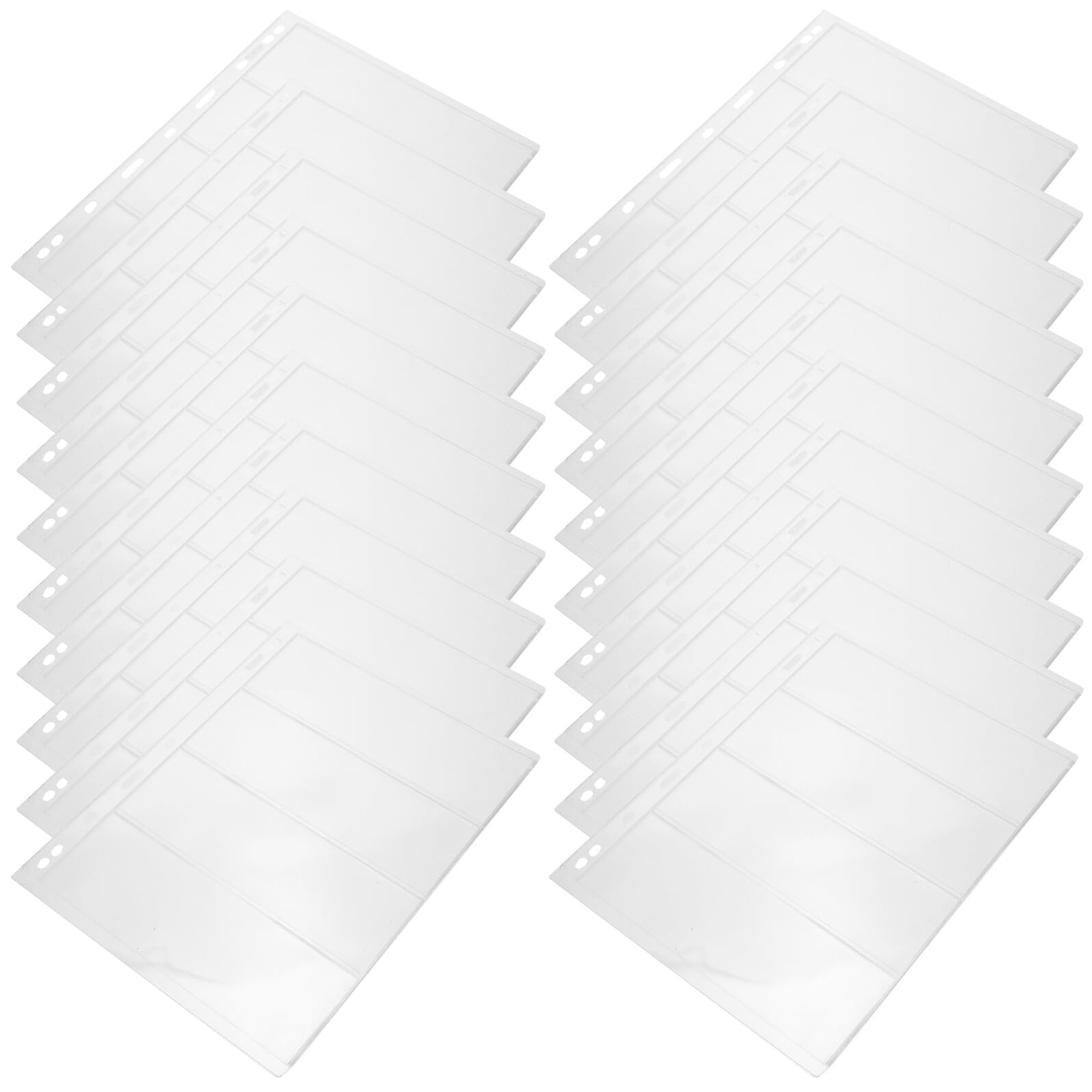 ifundom Pagine 9 di Monete Banconote Collezione di con per Album e Polvere Pvc Trasparente, 20 Fogli Fori, Protezione da Organizzazione Raccolta Sicura
