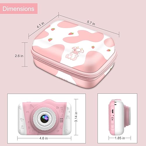 Miniatura 9 de Fintie Funda para cámara para niños compatible con GoopowSecktonDylantoMgaoloMasterbeeCIMELRDesuccus juguetes de cámara para niños, bolsa de