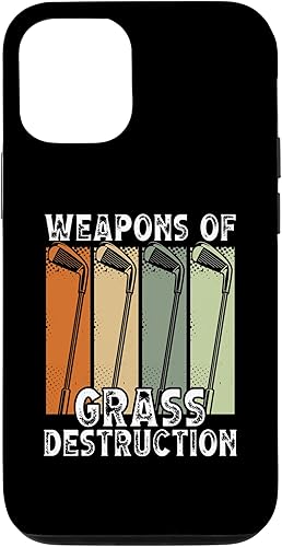 iPhone 1212 Pro Armas de destrucción de hierba  Funda divertida para jugador de golf
