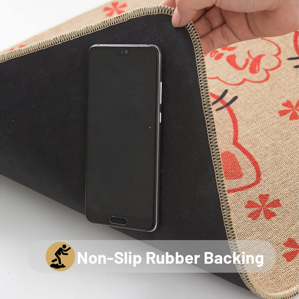 Tapis De Cuisine Antidérapant Route Verte En Bois Tapis Pour Devant