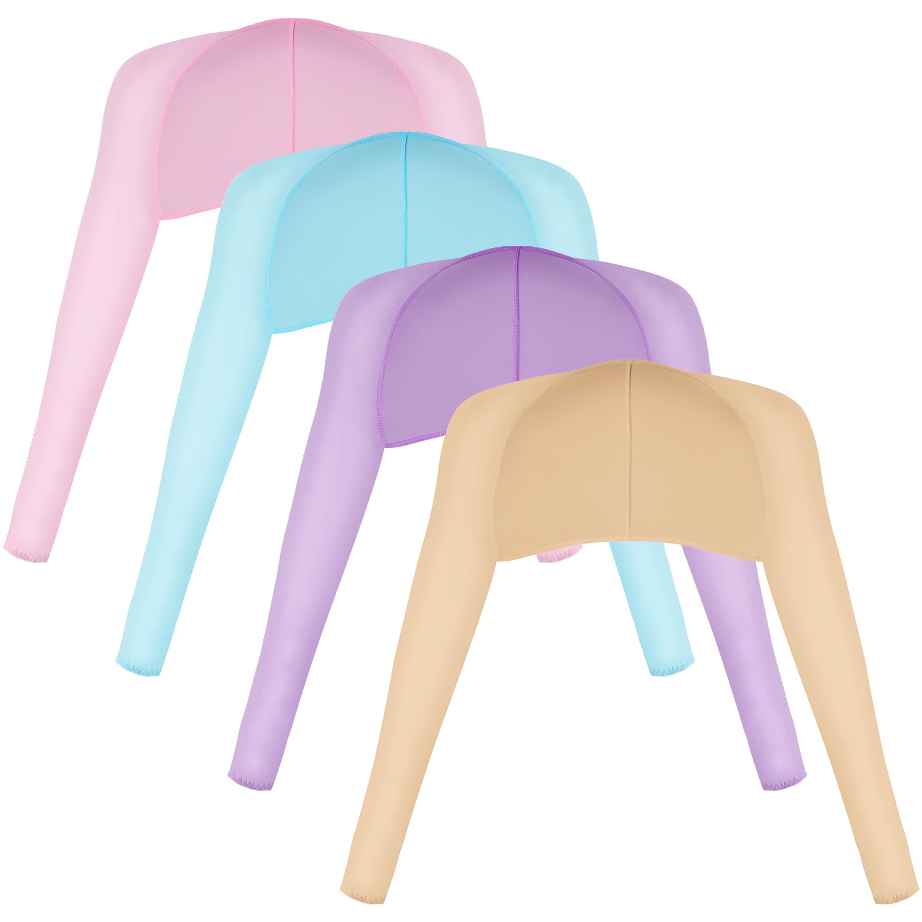 Yookat 4 Pieces Cooling Shawl Golf Cooling Shawl Arm Sleeve Sun Protection Golf Shrug for Women Men Outdoor Sports