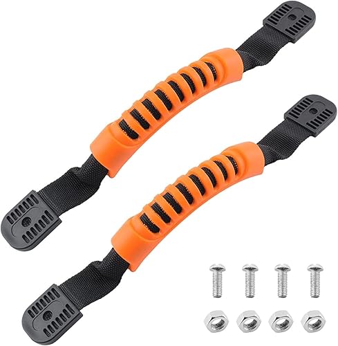 Asas de transporte para kayak reemplazo de montaje lateral con hebilla de plástico para remo, tándem, canoa y kayaks de por vida