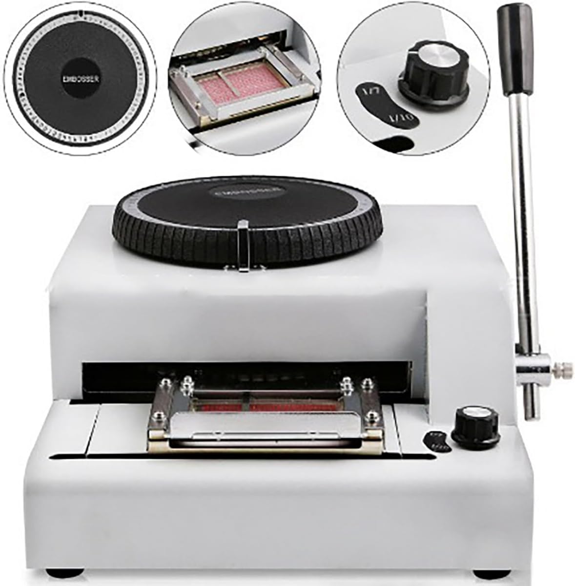 72-Character Code Card Embossing Machine, Metal Stainless Steel Stamping, Manual Stamping Machine, Stamping Code Printing