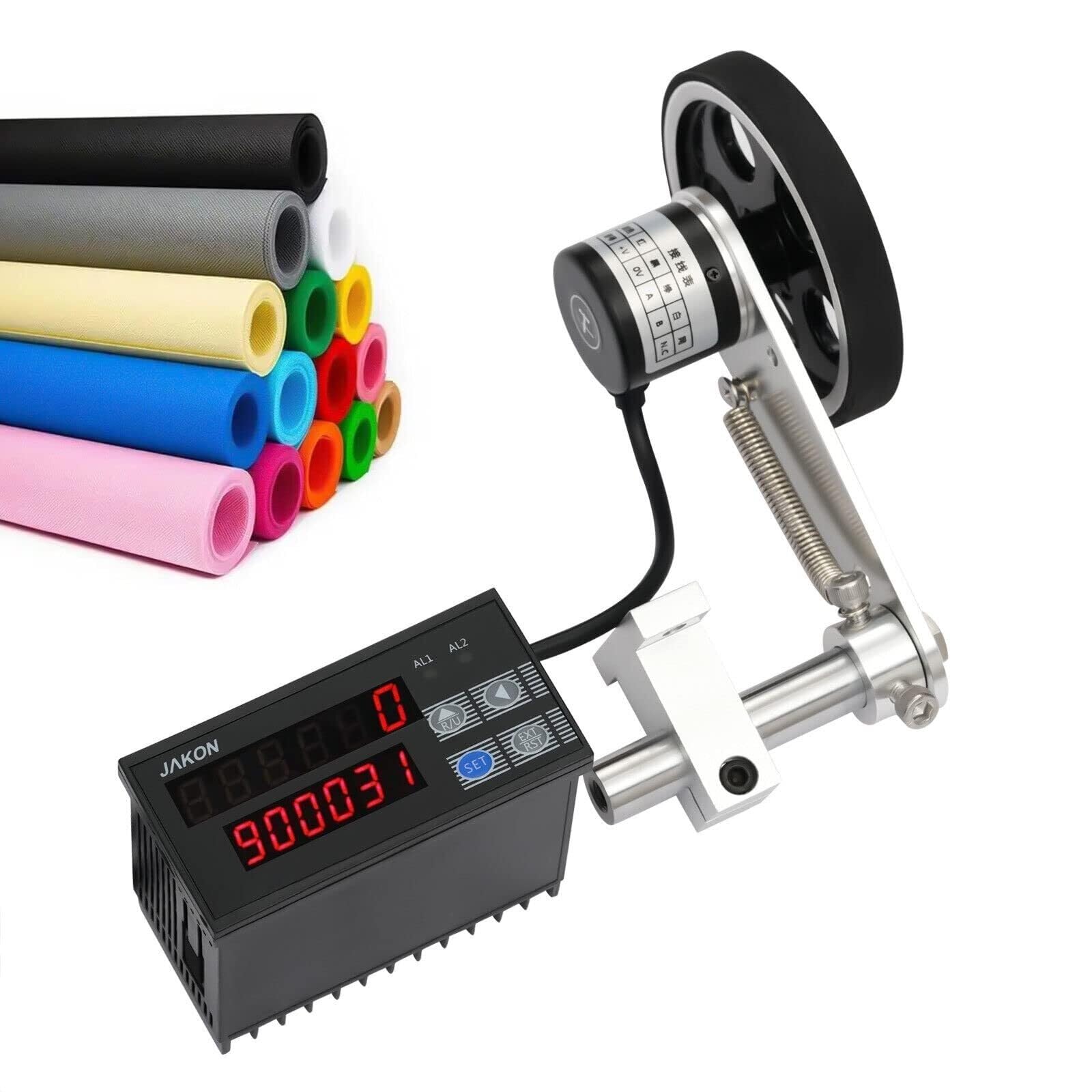 Contametri digitale elettronico con rotella rotante Strumento di misura della lunghezza del contatore digitale elettronico con rotella rotante con encoder, display della precisione di misurazione dell