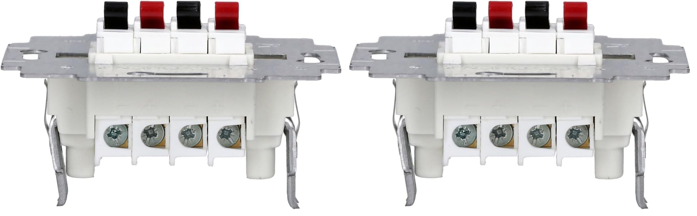 Busch-Jaeger 0248/04-101 Stereo-Lautsprecher-Anschlussdose Alpinweiß 2CKA000230A0403 (Packung mit 2)