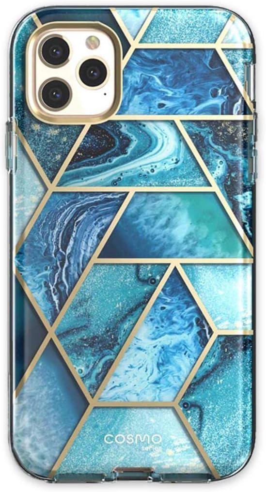 i-Blason Cosmo Series Case for iPhone 11 Pro Max 2019 Release, Slim Full-Body Stylish Protective Case with Built-in Screen Protector (Ocean)