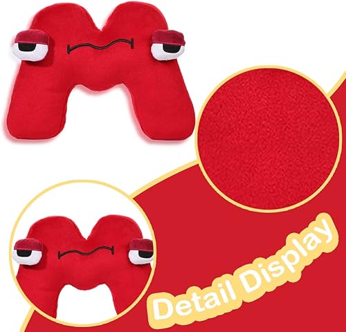 Miniatura 3 de Letras del alfabeto juguetes de peluche figuras de cumpleaños de felpa suave juguetes para amigos familia Navidad Acción de Gracias cumpleaños