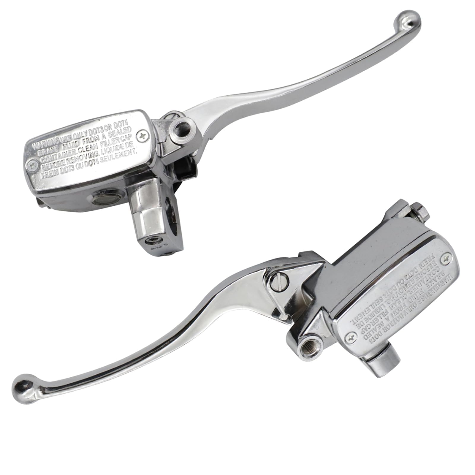 SecosAutoparts Leviers de maître-cylindre de frein chromés compatibles avec Suzuki Intruder 800 1994-2004 1400 1990-2004 1500 1998 1999 2000 2001 2002 2003 2004