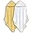BAMBOO QUEEN 2 Pack Baby Bath Towel - Rayon Made from Bamboo, Ultra Absorbent - Ultra Soft Hooded Towels for Kids - X Large Size for 0-7 Yrs (White and Yellow, 37.5 x 37.5 Inch)