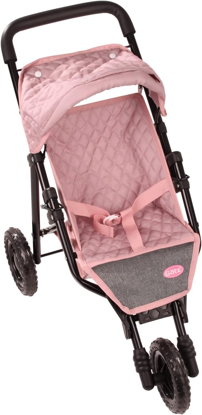 Gotz 3403369 3-Wheel Doll Buggy Soft Mood - Suitable for All Gotz Dolls with Storage Basket and Adjustable Sunshade image 2