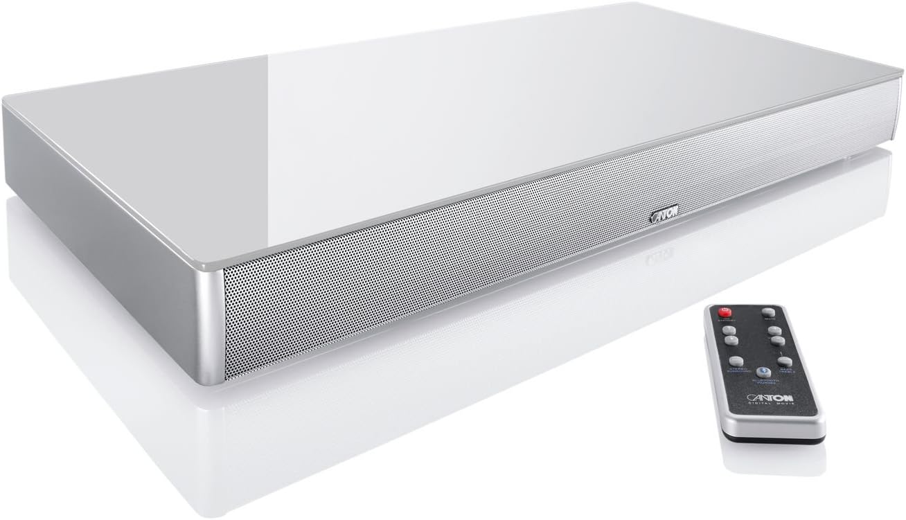 Canton DM 75 Soundbar - Virtual Surround System 2.1 - Silver Glass