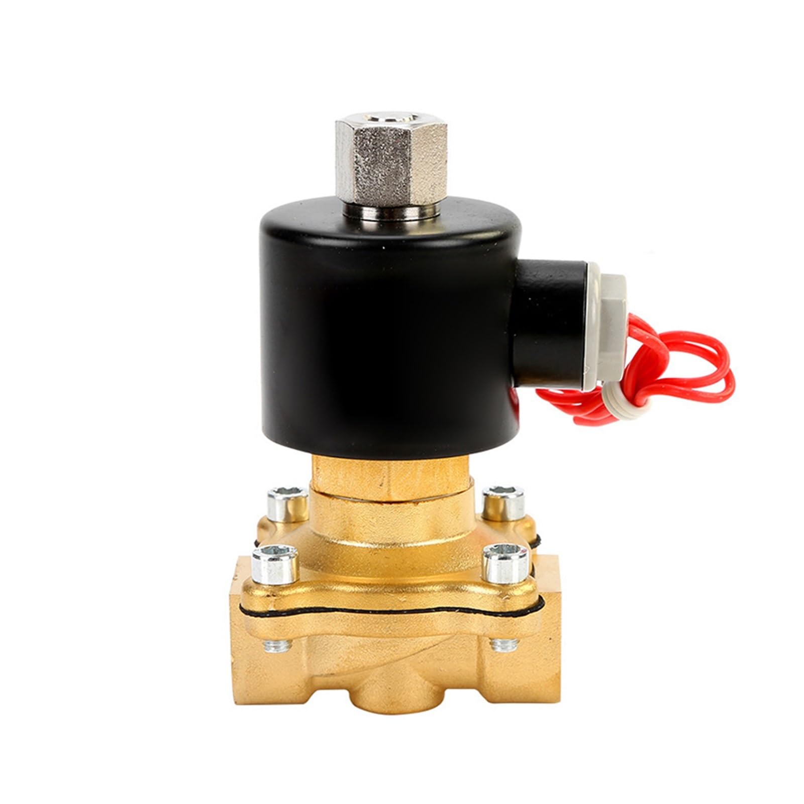 Yiqtjnzfgp 24Vdc 1/2" Normally Open Brass Solenoid Valve Water Dn15 24V 12V 220V 110V(24Vdc)
