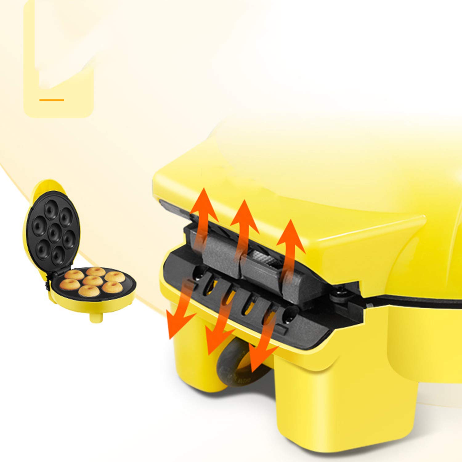 Máquina Para Hacer Galletas Mini Fabricante De Rosquillas Con 7 Platos Antiadherentes De Donas Para Una Cocina Divertida