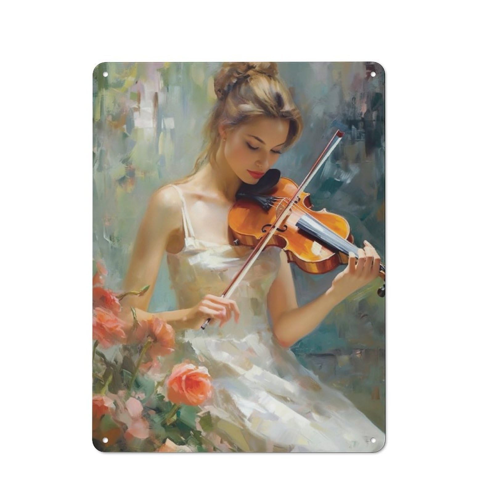 Junmoney Serenade Of Strings Retro Tin Sign 40X30cm For Man Cave Or Games Room, For Collectors Decorating Games Rooms And Man Caves