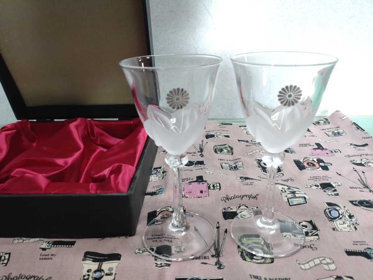Amazon | レトロ 当時物 菊紋 入り フランス製 Cristal J.G.DURAND