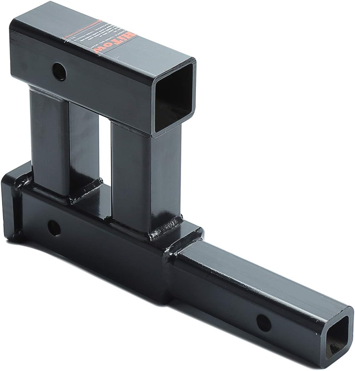HiTow Dual Hitch Receiver Extension Adapter Trailer Towing Extender (GTW 4,000 lbs)