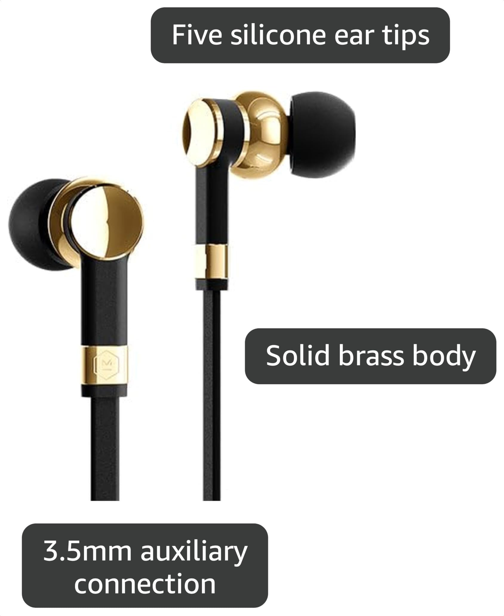 Amazon.com: MASTER & DYNAMIC ME05 Wired Earphones, Wired Ear Buds
