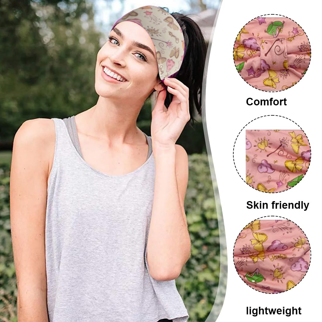 3 Piezas Cinta Pelo Niña Elastica Lazos Pelo Niña Lazo Mariposa Accesorios Pelo Niña para Escuela Ocio Deporte