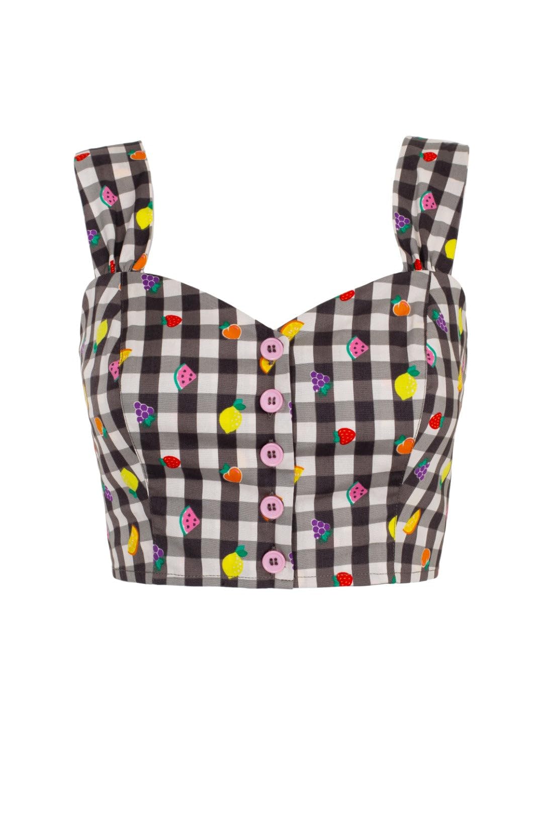 Hell Bunny Unisex Bkw Fruitylou Crop Top