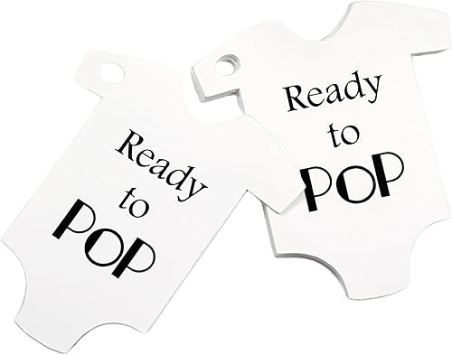 Miniatura 9 de Ready to Pop Baby Shower Tags One Piece Shape (Set of 15) (Blue)