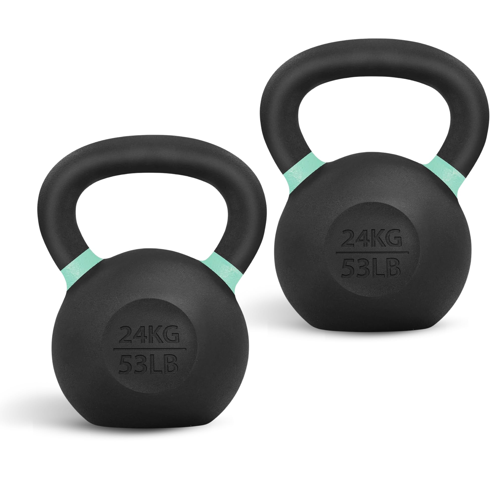 Yes4All Powder Coated Kettlebell, 9–88 lb Cast Iron Weights