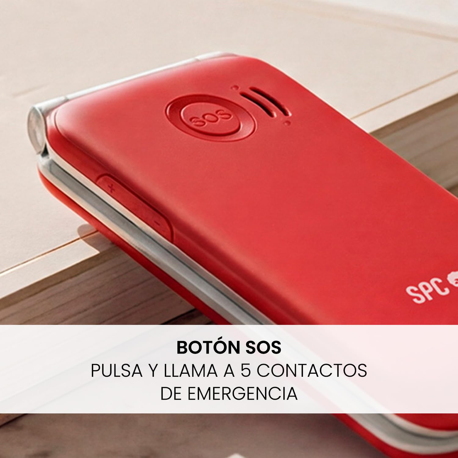 SPC Stella 3 + Cargador 20W | Teléfono móvil para Mayores con Tapa y 4G | Menú y Teclas Grandes | Botón SOS, configuración remota, Compatible audífonos y Volumen 103dB | Base Carga
